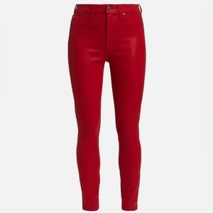 7 for all Mankind coated mid rise jeans